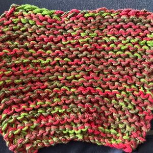 Christmas Knitted Washcloth